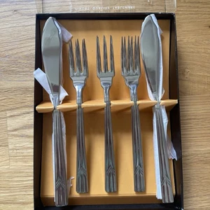 Arthur Price-Sheffield Stainless Steel*Athenian*6 Set Fish Knives & Forks-New - Picture 1 of 16