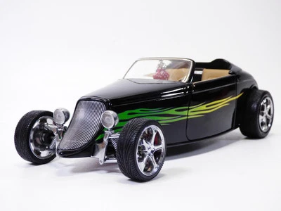 Occasion en boite HOT ROD FORD COUPE 1933 noir & flamming 1/18 - Image 1 of 4