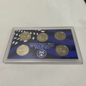 2003 US Mint 50 State Quarters Proof Set 5-Coin Only DCAM Cameo Coins - Picture 1 of 5