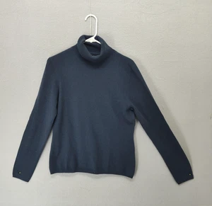 Sutton Studio Pullover Damen Large dunkelblau Kaschmir Rollkragenpullover weich - Bild 1 von 16
