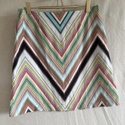 Falda Trina Turk, algodón/lino, talla 6 Foto 1 de 2