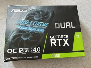 Asus Dual Nvidia Geforce Rtx 3060 V2 Oc Edition 12gb Gddr6 Gaming Graphics Card - Picture 1 of 14