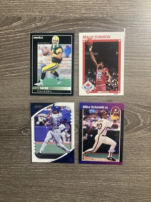 Lote 100 tarjetas HOF sin duplicados vintage. MLB, NFL, NBA Foto 1 de 4
