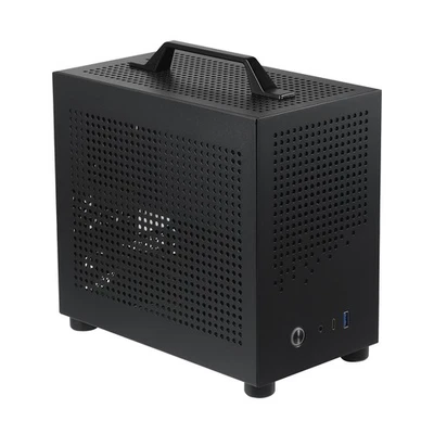 SKTC A17 Mini-ITX Gehäuse: Unterstützt SFX PSU, 210mm GPU, USB-C - Bild 1 von 4