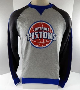Hombres Detroit Pistons Auténtica Gris Cuello Redondo Sudadera Original Adidas Nueva con Etiquetas M 58S - Imagen 1 de 7