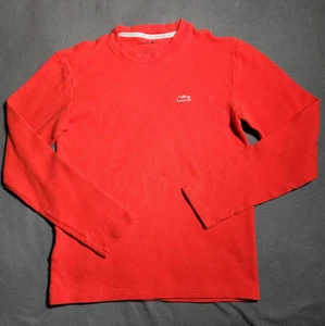 Suéter Lacoste Para Hombres Pequeño Rojo Naranja Tejido Waffle Térmico Prendas para Dormir Pijama Top - Imagen 1 de 18