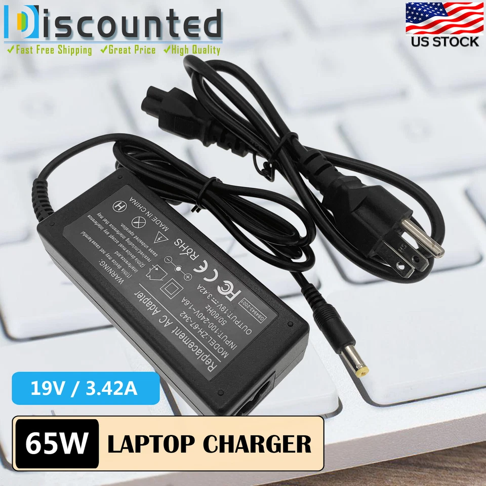 Nuevo cargador adaptador de CA para Gateway NV52 NV53 NV54 NV56 NV58 NV59 NV5900 NV48 Foto 1 de 4