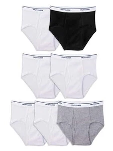 Fruit of the Loom Boys Cotton Brief, Multicolor (7 Pack) - Picture 1 of 1