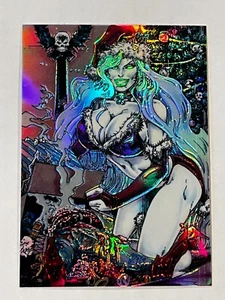 Lady Death 1 (1994) Serie I #37 Holiday Wishes HOLOCROMO Paralelo 🙂 - Imagen 1 de 2