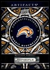 2009-10 Upper Deck Artifacts Rookie Redemption Tyler Myers Buffalo Sabres