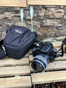 SONY Alpha A230 DSLR Digital Photography Camera 10.2MP w/18-55mm Sony Lens Black - Picture 1 of 10