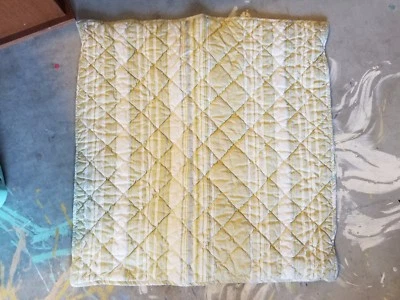 Pottery Barn "Rayas Verdes/Cremas y Floral" Acolchado Euro Sham Foto 1 de 4