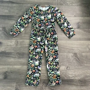 Whooli Chen X H&M Woodland Forest Animal Lyocell Girls Size 7 Jumpsuit - Picture 1 of 7