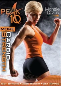 PEAK 10 MORE CARDIO STRENGTH DVD MICHELLE DOZOIS WORKOUT ADVANCED EXERCISE NEW - Imagen 1 de 2