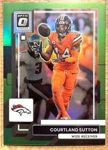 2022 Donruss Optic - Courtland Sutton - Lime Prizm SSP /35 - Picture 1 of 2
