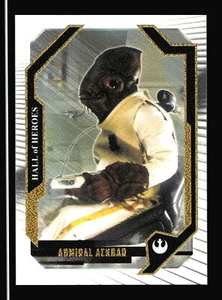 Admiral Ackbar /99 2017 Star Wars Masterwork #HH-10 Gold Tinted Metal Card - Picture 1 of 2