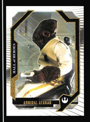 Admiral Ackbar /99 2017 Star Wars Masterwork #HH-10 Gold Tinted Metal Card - Image 1 of 2
