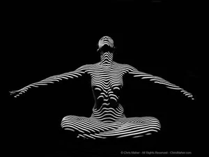 9928-DJA BW Mujer Loto Completo Yoga Brazos Fuera Forma Femenina Definir Firmado Maher - Imagen 1 de 1