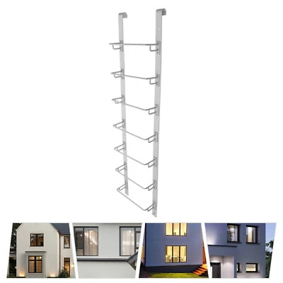 Escalera de escape de salida de alta resistencia para ventana 7 pasos 20" W x 78,3" H acero Foto 1 de 4