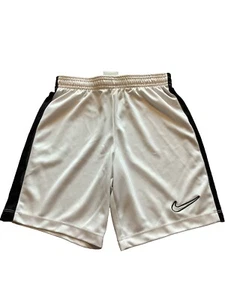 Nike Dri-Fit Athletic Basketball Shorts Youth Boys Size S Small White Black GUC - Picture 1 of 12
