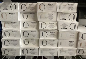 Apple Watch series 1 38mm Case Silver Aluminum Sport Band White - Picture 1 of 3