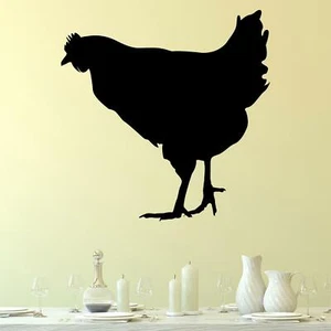 Calcomanía pegatina de pared silueta de pollo v6 animal gallina cocina granja niños decoración - Imagen 1 de 36