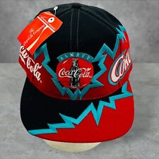 Coca Cola Drew Pearson Snap-Back Hat Cap 1990s Shockwave Vintage Embroidered NWT
