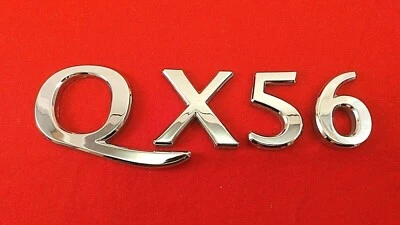 2004-2007 INFINITI QX56 QX 56 REAR LID CHROME EMBLEM LOGO BADGE SYMBOL OEM Foto 1 de 4