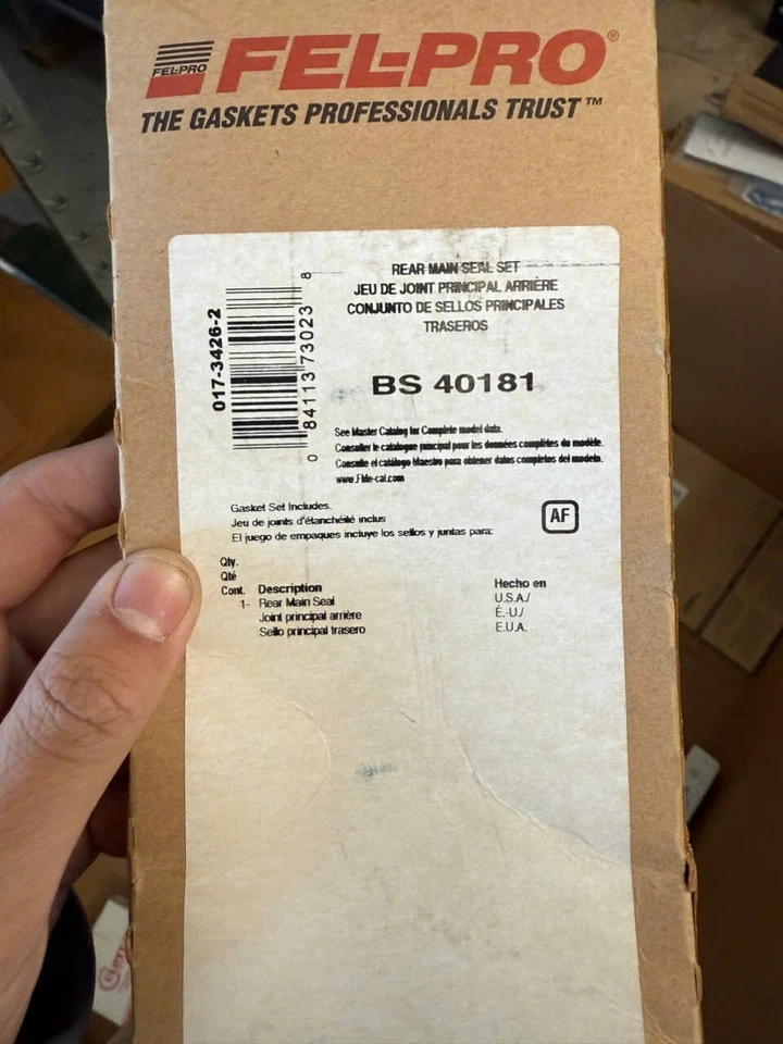 Juego de sellos de cigüeñal trasero BS 40181 Felpro para camioneta Ram Dodge Dakota 2500 Foto 1 de 2