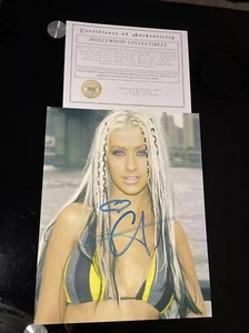 Christina Aguilera AUTOGRAMM Foto COA Musik Popsänger Autogramme signiert P - Bild 1 von 4