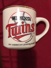 1991 American League Champions Minnesota Twins Coffee Mug FREE SHIPPING