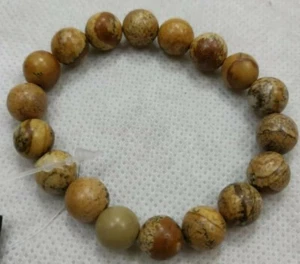Chuns Fashion Women Jewelry Brown Wood like Simple Bracelet Beads Elastic - Picture 1 of 11