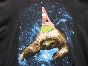Nickelodeon Spongebob Squarepant Patrick T-Shirt Large Black - Picture 1 of 6
