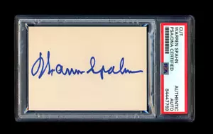 WARREN SPAHN SIGNED MINT CUT PSA/DNA AUTOGRAPHED MILWAUKEE BRAVES 1957 WSC - Picture 1 of 1