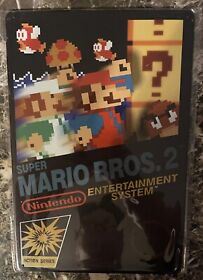 Super Mario Bros. 2 Sign  Metal Retro Video Game Nintendo Nes~Man Cave~