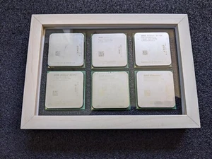 AMD Athlon/Phenom CPU Display (6 Prozessoren in Bilderrahmen) z.B. ADA4800DAA6CD - Bild 1 von 7