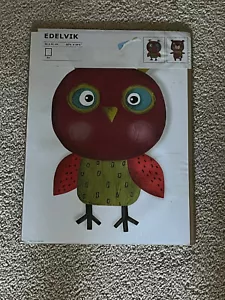 New Ikea EDELVIK Poster Set of 2 Owl & Bear NEW 12¼" x 16¼" Kids Bedroom NEW - Picture 1 of 3