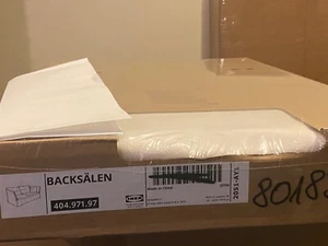 Brand New Ikea BACKSALEN Cover for 2-seat sofa, Blekinge white,404.971.97 - Picture 1 of 3