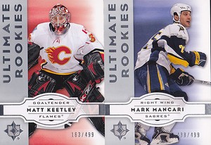 07-08 UD Ultimate Mark Mancari /499 Rookie Sabres Upper Deck 2007