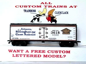 HO SCALE ATLANTA BIRMINGHAM & COAST RR CUSTOM REEFER. - Picture 1 of 9