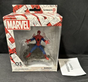 Marvel Spiderman 4" Schleich hand painted action figure #01 collectible - Picture 1 of 24