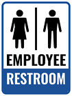 Portrait Round Plus Employee Restroom Wall or Door Sign