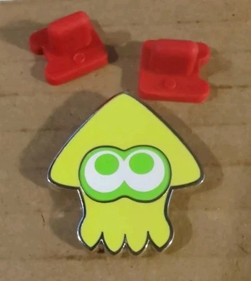 2022 Pinny Arcade Splatoon Yellow Squid Enamel Pin - Image 1 of 2