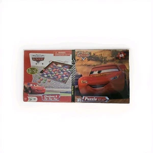 Disney PIXAR Cars Tic Tac Toe Board Game & 48 Piece Puzzle New Sealed - Picture 1 of 2
