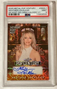 Heather Locklear 1/1 Auto Orange 2025 Leaf Metal Pop Century PSA 9 MINT POP 1 - Picture 1 of 2