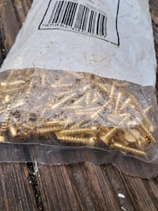 Brass Screws 200 Solid 6x3/4. - Picture 1 of 3
