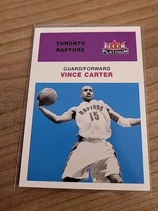 VINCE CARTER NBA CARD FLEER PLATINUM 2002-03 # 20 RAPTORS NETS - Bild 1 von 6