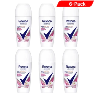 6 x Rexona Deodorant Women Roll-On 50ml - Bright Bouquet 72h Advanced Protection - Bild 1 von 2