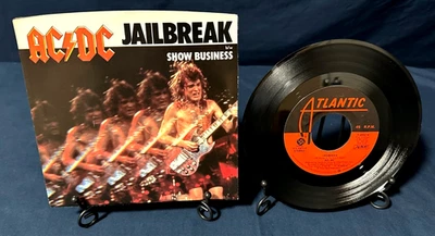 🔥 AC/DC "Jailbreak/Show Business" US Press 7" 45 w/Picture Sleeve MINT- - Image 1 of 2
