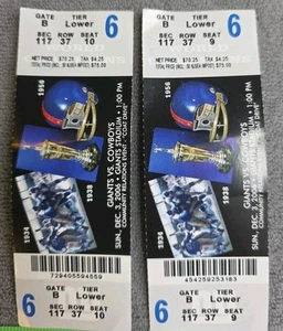 NFL Football Tickets NY Giants vs. Dallas Cowboys 03.12.2006 - Bild 1 von 2